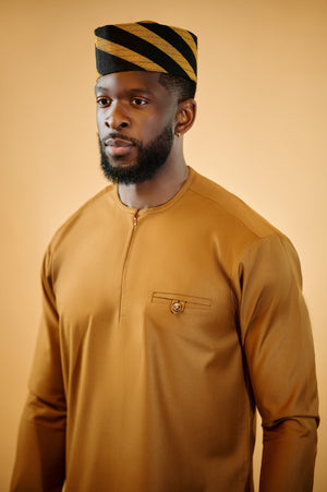 Light Brown Kaftan Traditional Set