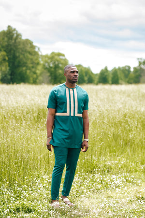 Hunter Green Kaftan Lineage Set