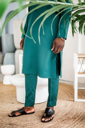 Forest Green Kaftan Ayo Set